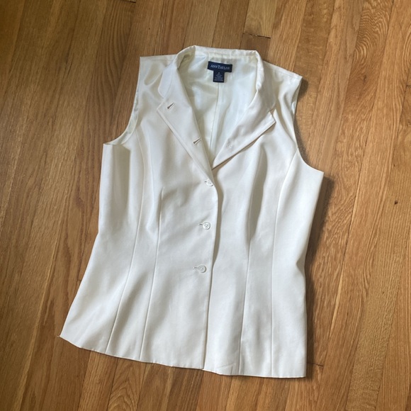 Ann Taylor Cream Vest - Picture 4 of 14
